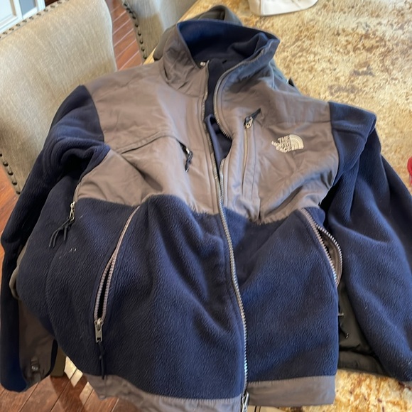 Northface Mens Denali two-tone jacket reversible fleece - Picture 2 of 5